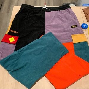 Coursemys Men's Patchwork Corduroy Pants New without tags
